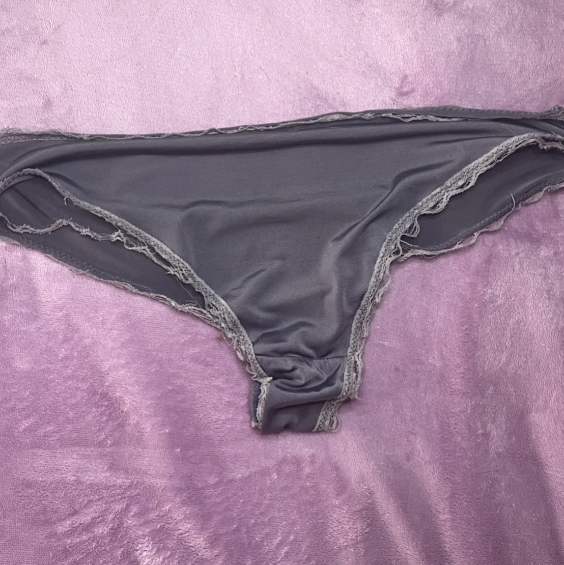 Worn out grey panties